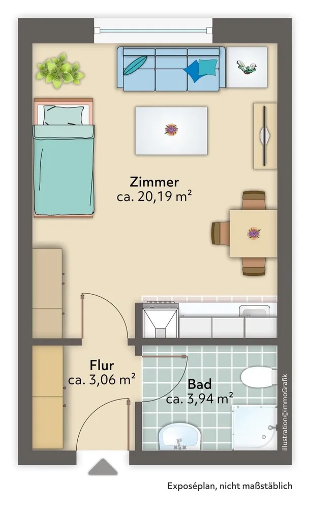 1 Zimmer Wohnung mit 27 m² in Bielefeld – Bild 12