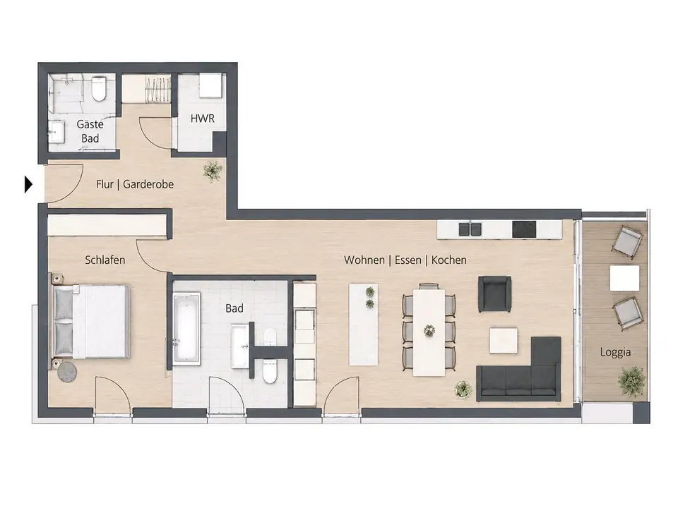2 Zimmer Wohnung mit 85 m² in Fulda – Bild 4