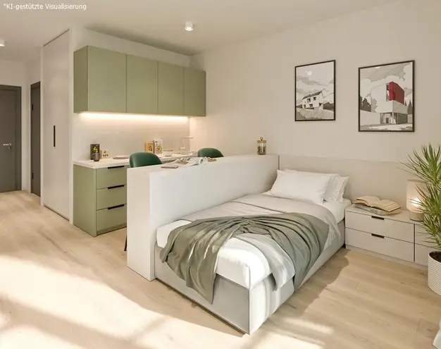 1 Zimmer Wohnung mit 25 m² in Kassel – Bild 4