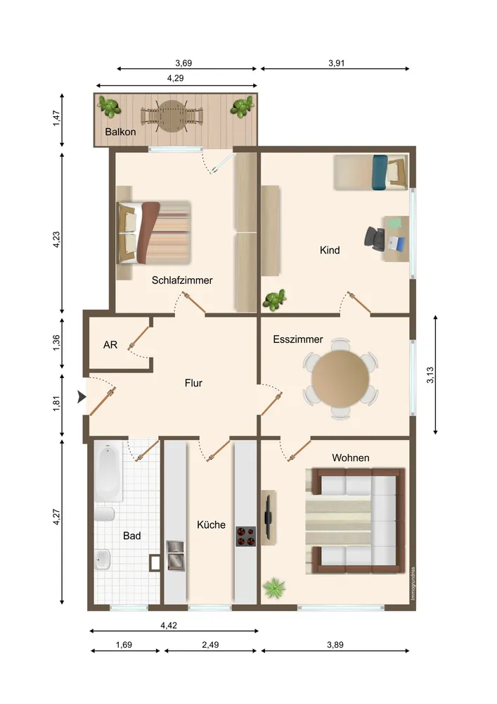 4 Zimmer Wohnung mit 93 m² in Heidelberg – Bild 10