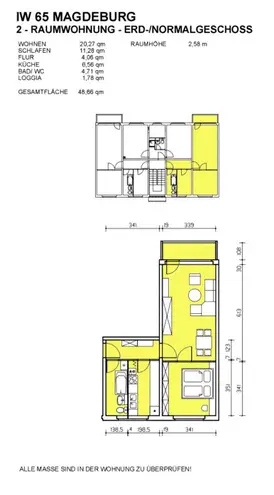 2 Zimmer Wohnung mit 49 m² in Dresden – Bild 2