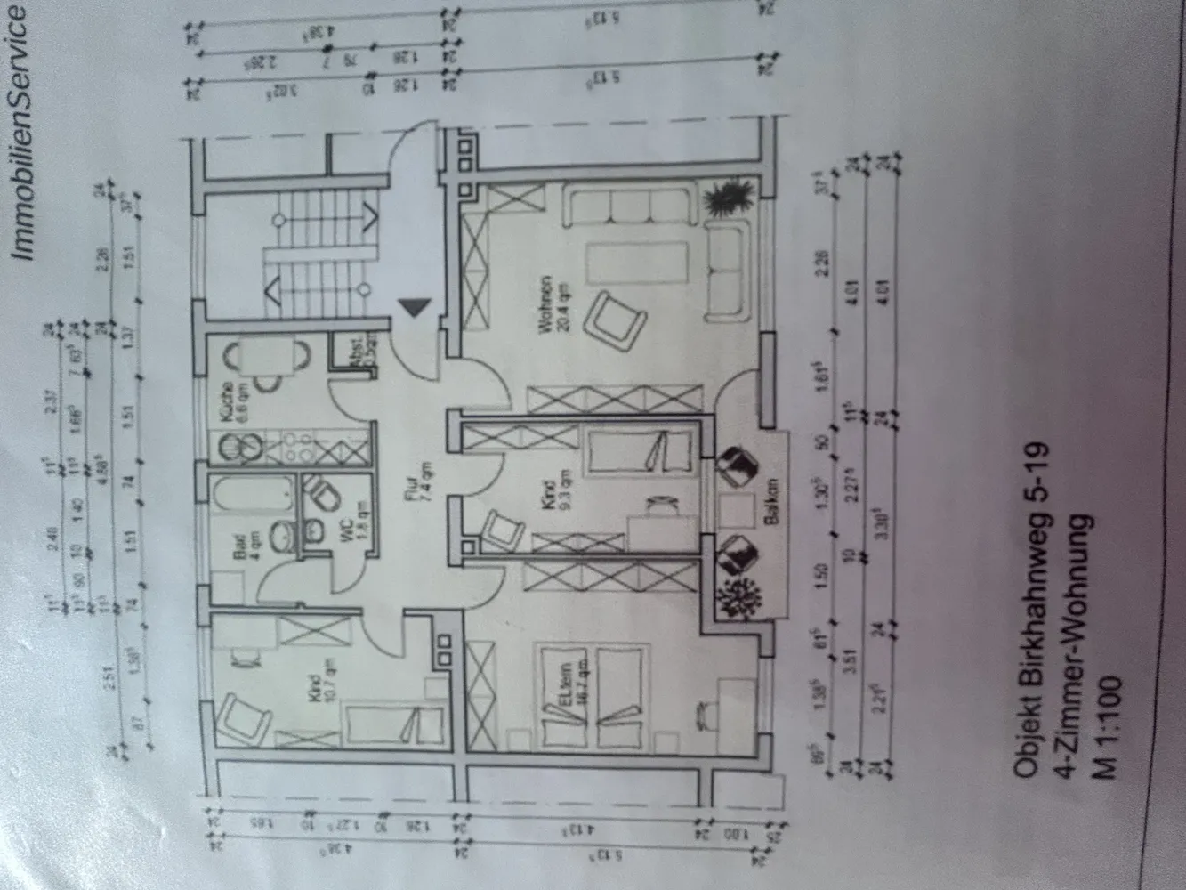 4 Zimmer Wohnung mit 77 m² in Kassel – Bild 1