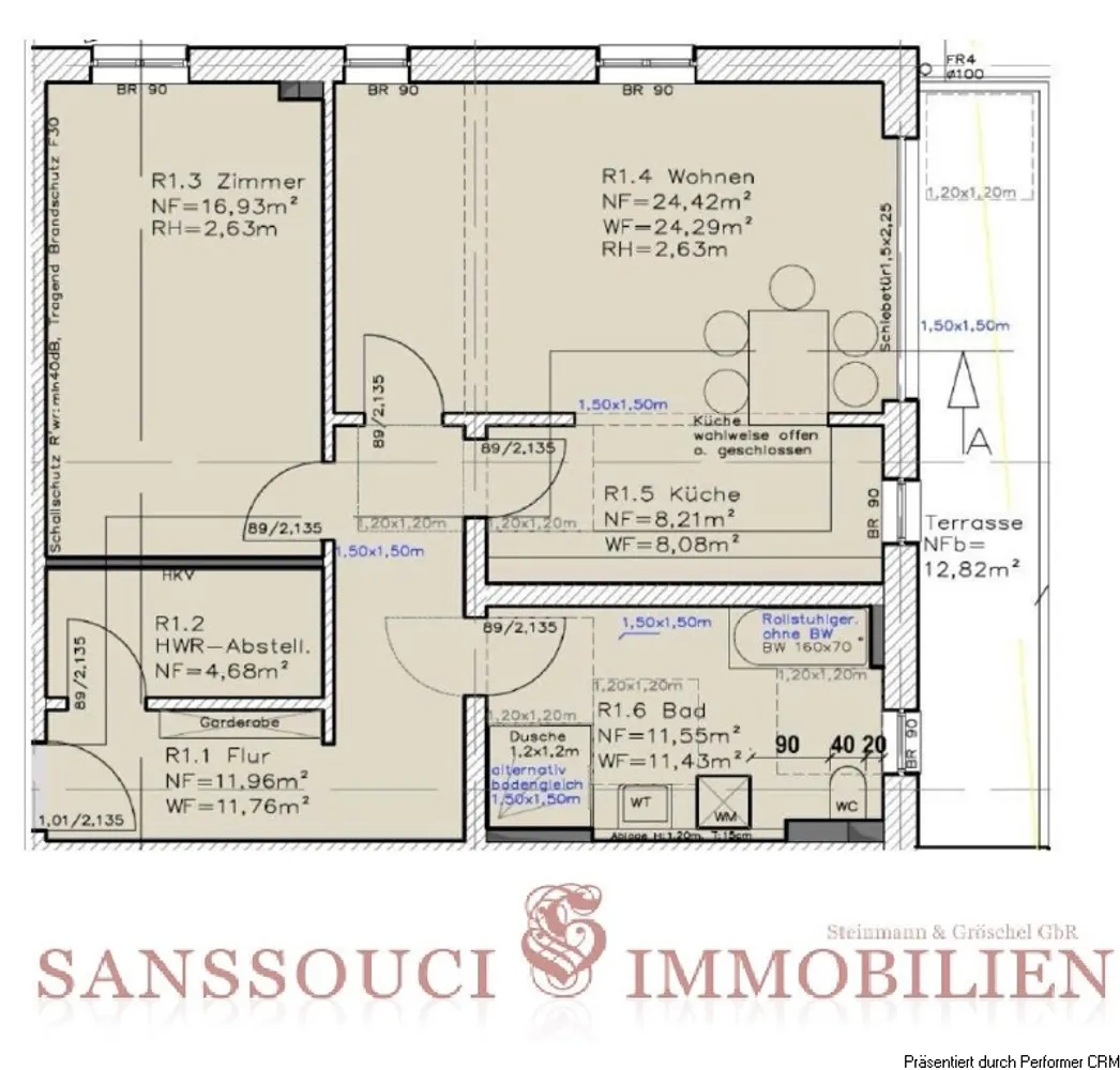 2 Zimmer Wohnung mit 84 m² in Frankfurt (Oder) – Bild 3