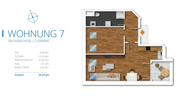 2 Zimmer Wohnung mit 57 m² in Leipzig – Bild 9