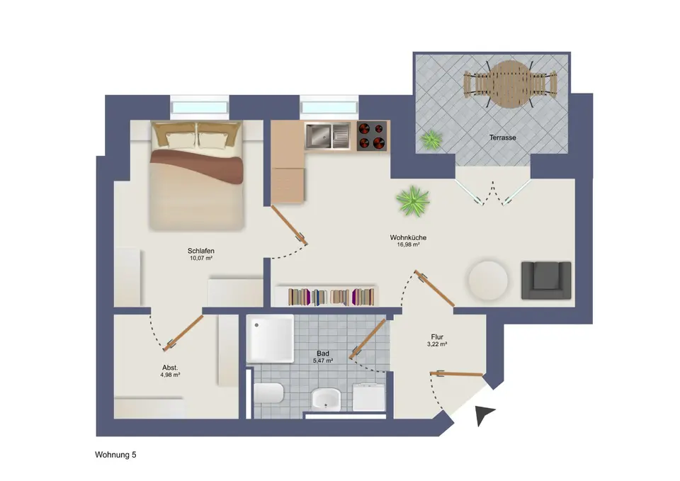 3 Zimmer Wohnung mit 70 m² in Vechta – Bild 7