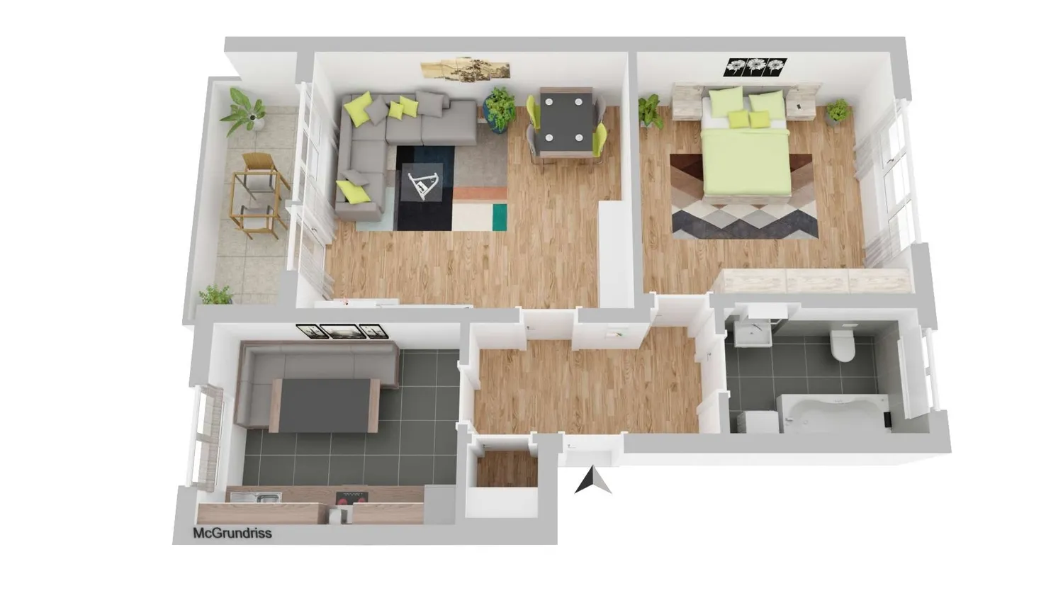 2 Zimmer Wohnung mit 61 m² in Hagen – Bild 4