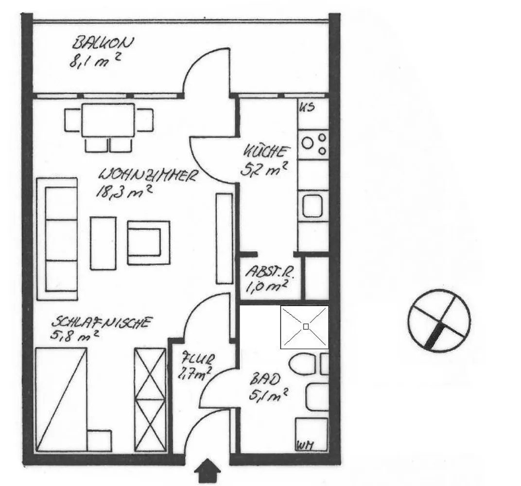 1 Zimmer Wohnung mit 42 m² in Hannover – Bild 8