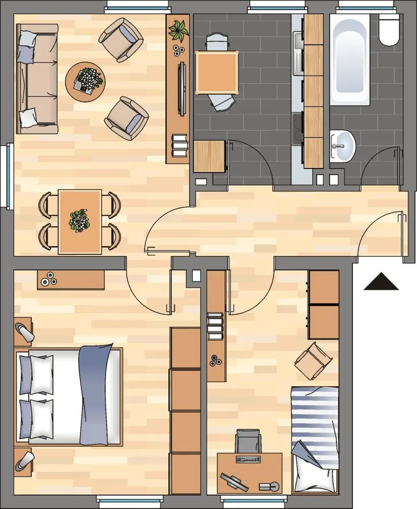 3 Zimmer Wohnung mit 53 m² in Herne – Bild 3