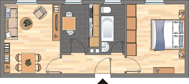 2 Zimmer Wohnung mit 42 m² in Herne – Bild 2