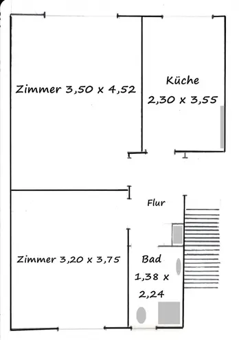 2 Zimmer Wohnung mit 44 m² in Braunschweig – Bild 5