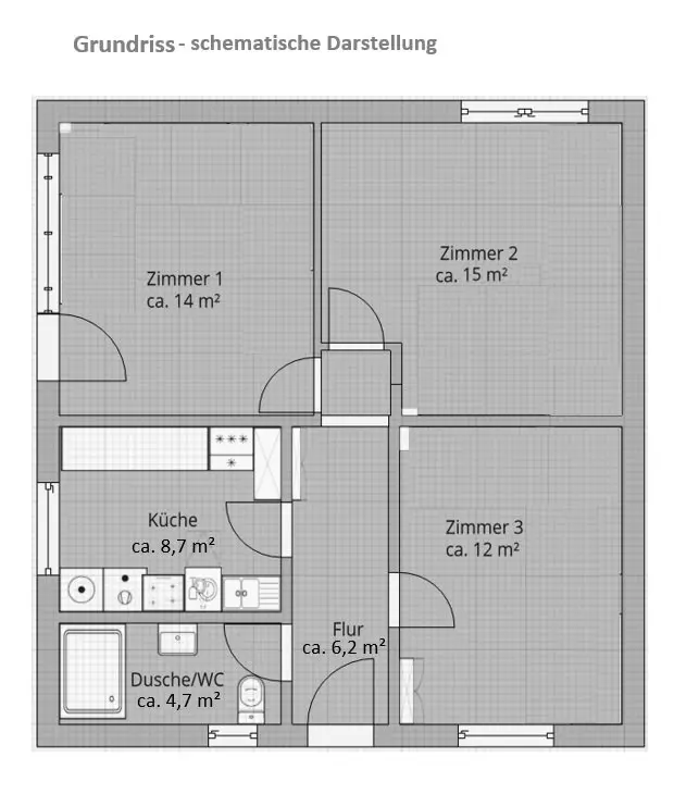 3 Zimmer Haus mit 65 m² in Berlin – Bild 5