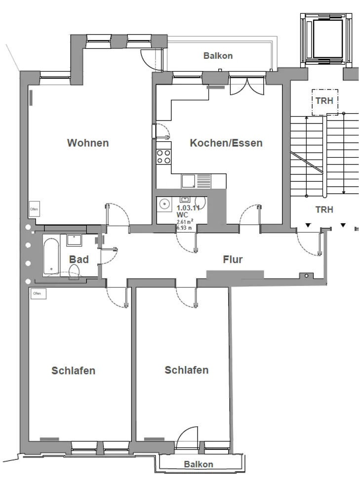 3 Zimmer Wohnung mit 125 m² in Rosenheim – Bild 8