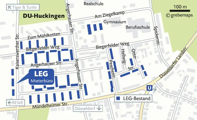 2 Zimmer Wohnung mit 56 m² in Duisburg – Bild 3