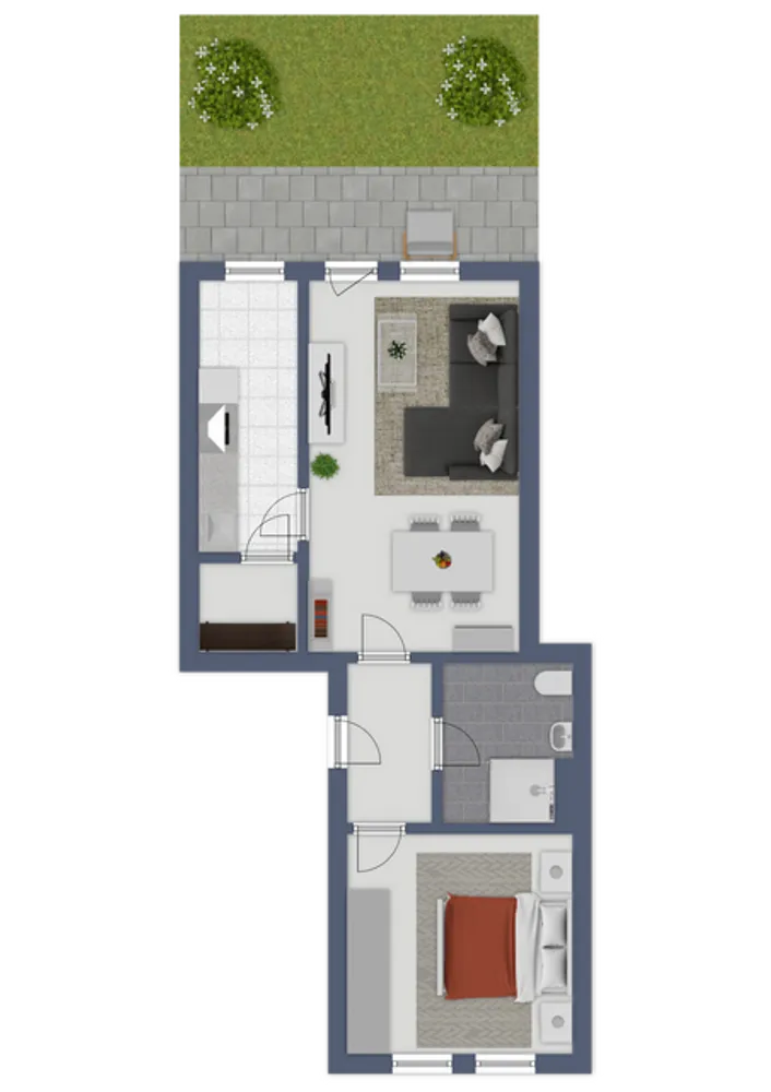 2 Zimmer Wohnung mit 54 m² in Stralsund – Bild 12