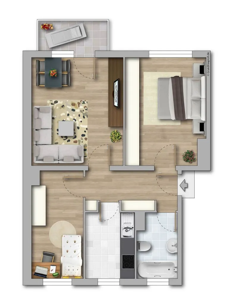 3 Zimmer Wohnung mit 59 m² in Merseburg – Bild 8