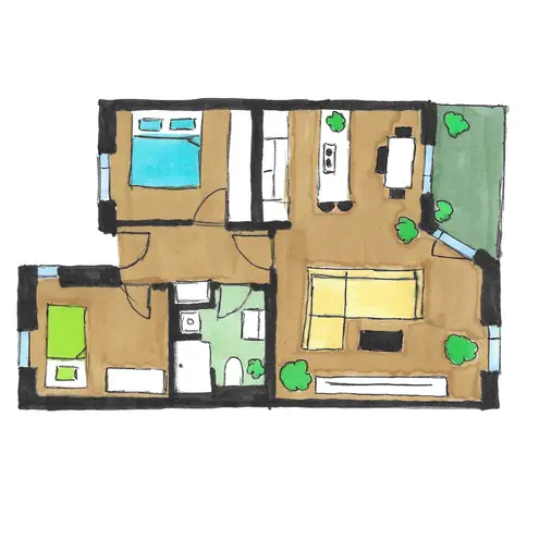 3 Zimmer Wohnung mit 76 m² in Erfurt – Bild 2