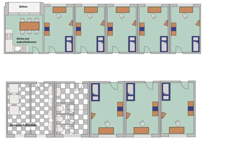 2 Zimmer Wohnung mit 20 m² in Greifswald – Bild 7