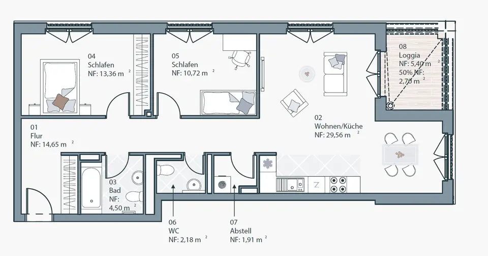 4 Zimmer Wohnung mit 80 m² in Dresden – Bild 9