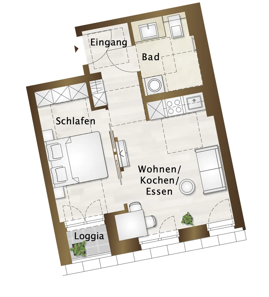 2 Zimmer Wohnung mit 36 m² in Leipzig – Bild 12