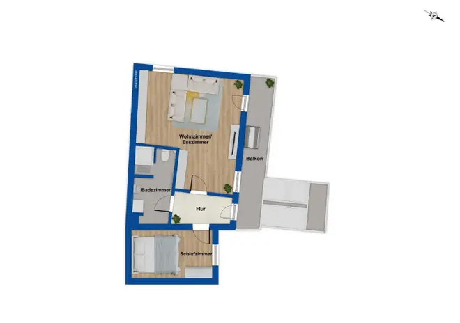 2 Zimmer Wohnung mit 52 m² in Hannover – Bild 2