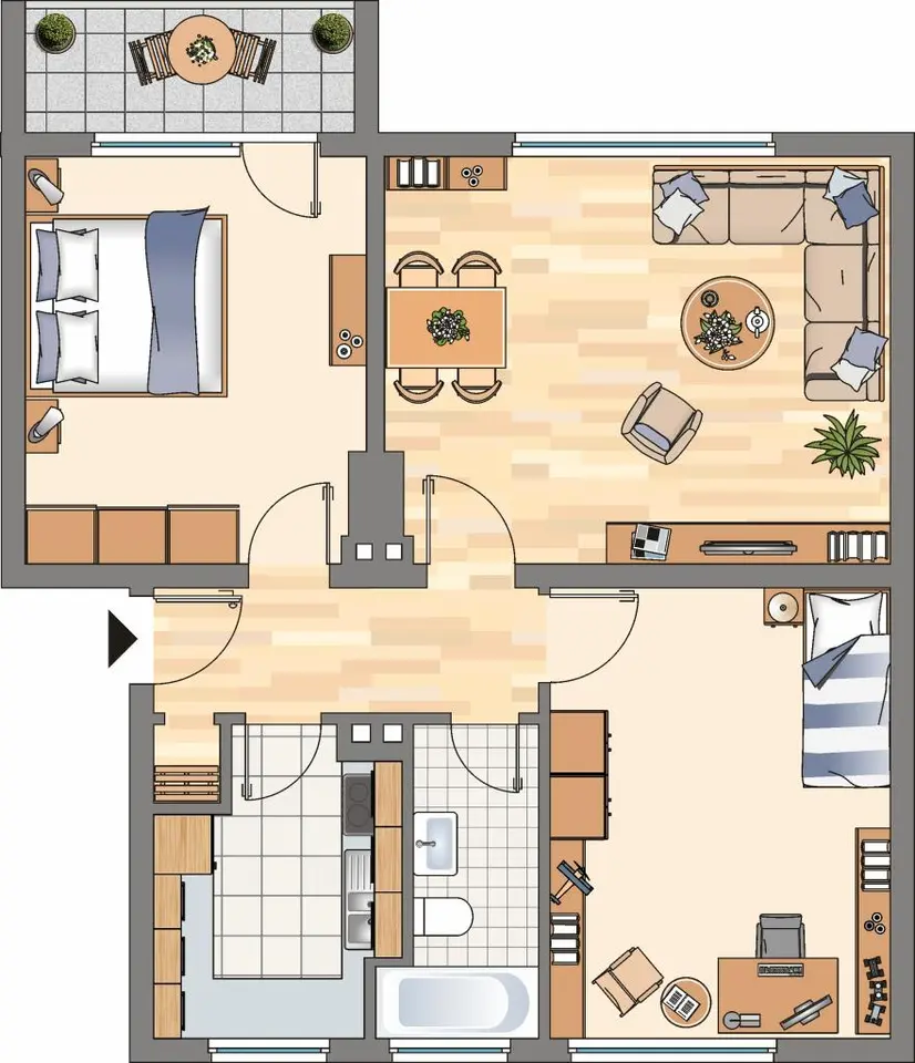 3 Zimmer Wohnung mit 64 m² in Flensburg – Bild 8