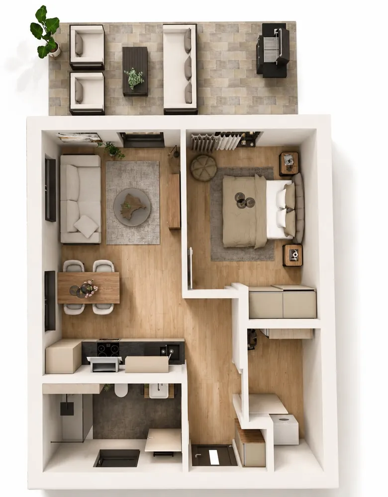 2 Zimmer Wohnung mit 58 m² in Magdeburg – Bild 1