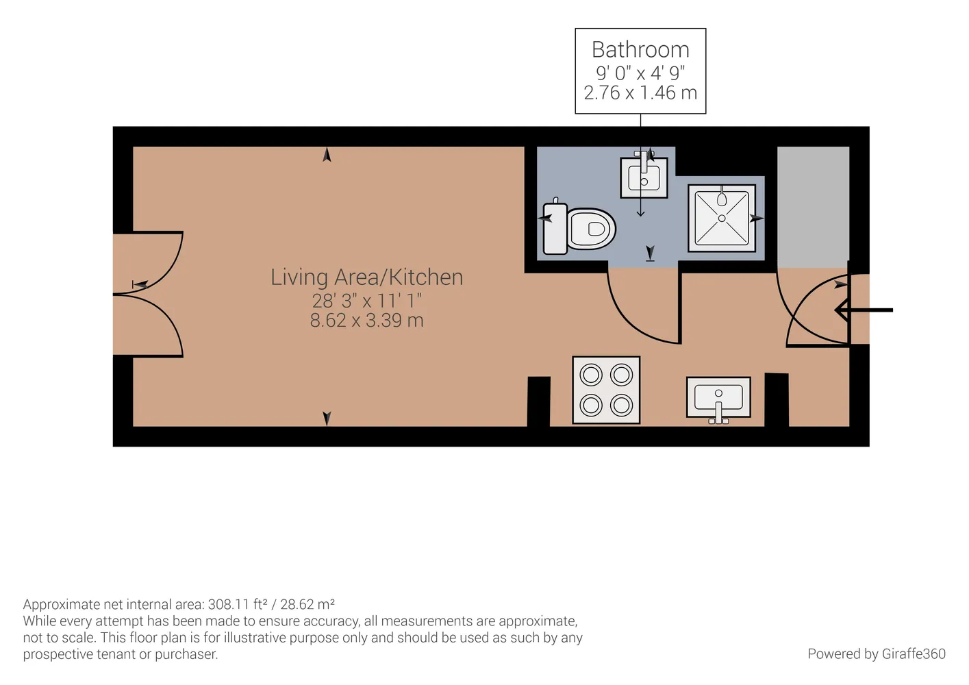 1 Zimmer Wohnung mit 30 m² in Berlin – Bild 5