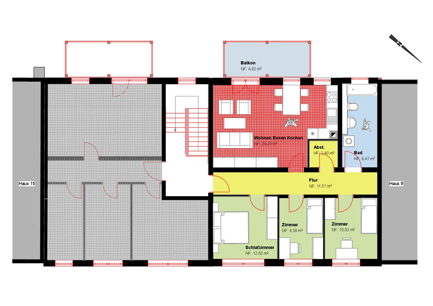 4 Zimmer Wohnung mit 85 m² in Neu-Ulm – Bild 9