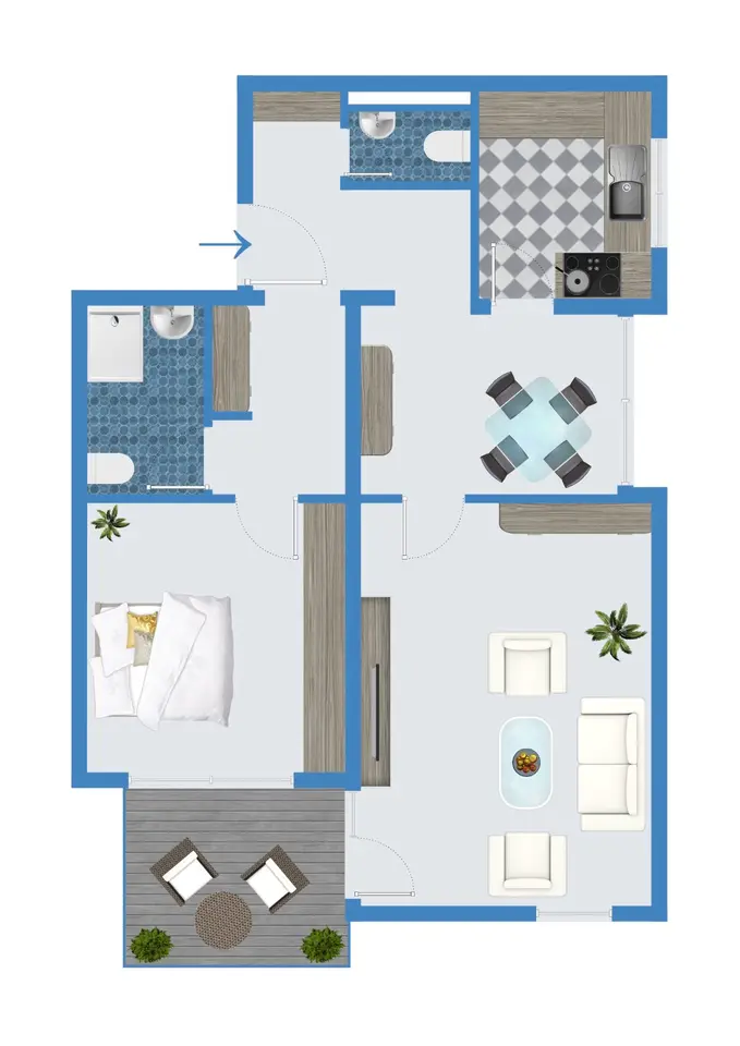 3 Zimmer Wohnung mit 69 m² in Worms – Bild 4