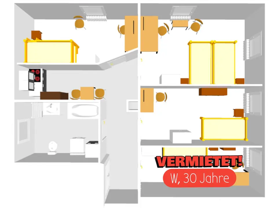 WG-Zimmer mit 10 m² in Fürth – Bild 3