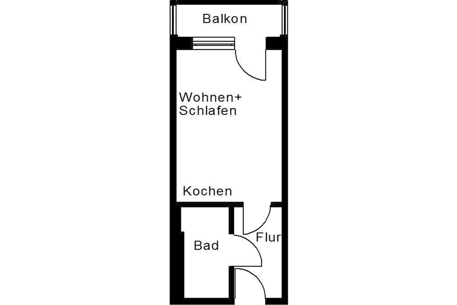 1 Zimmer Wohnung mit 27 m² in Plauen – Bild 2