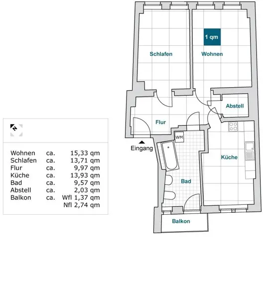 2 Zimmer Wohnung mit 66 m² in Dresden – Bild 5
