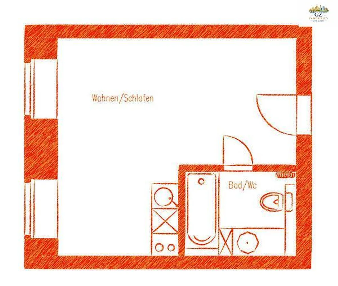 1 Zimmer Wohnung mit 25 m² in Dresden – Bild 2