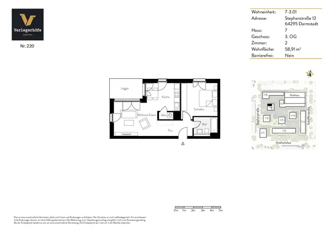 2 Zimmer Wohnung mit 59 m² in Darmstadt – Bild 6