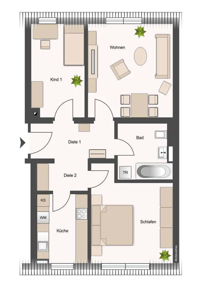 3 Zimmer Wohnung mit 69 m² in Dresden – Bild 12