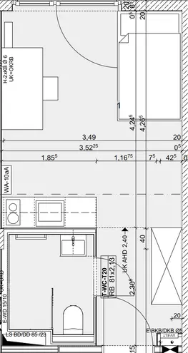 1 Zimmer Wohnung mit 22 m² in Hannover – Bild 12