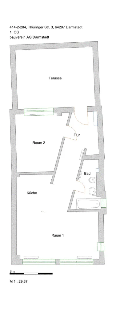 2 Zimmer Wohnung mit 62 m² in Darmstadt – Bild 7