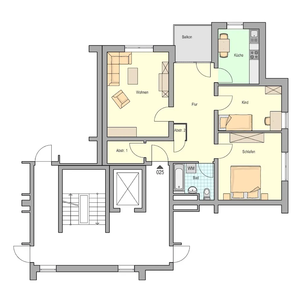 3 Zimmer Wohnung mit 81 m² in Siegen – Bild 2