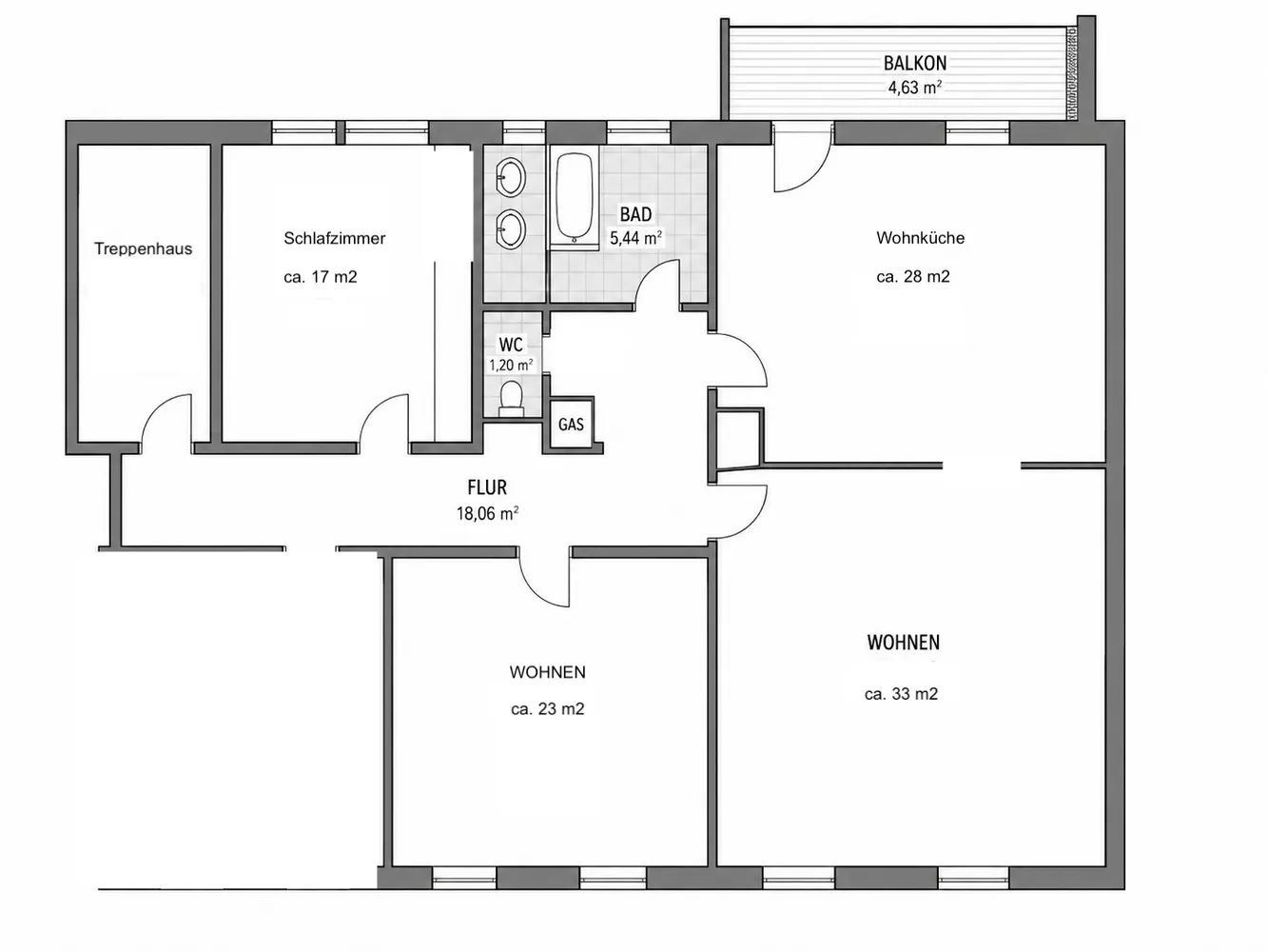 3 Zimmer Wohnung mit 130 m² in Heidelberg – Bild 3