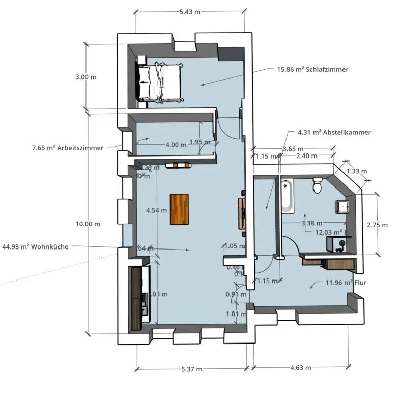 3 Zimmer Wohnung mit 96 m² in Cottbus – Bild 8