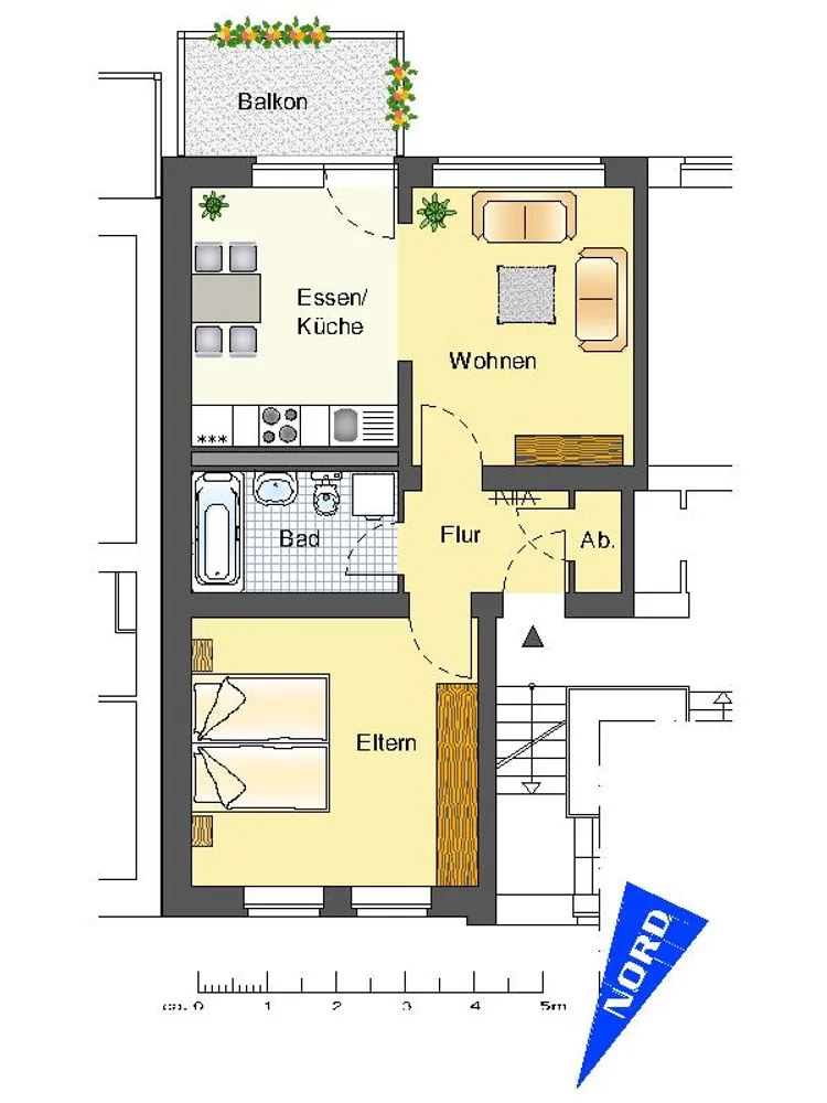 2 Zimmer Wohnung mit 54 m² in Recklinghausen – Bild 1