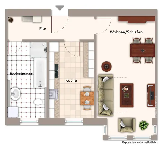 1 Zimmer Wohnung mit 50 m² in Magdeburg – Bild 7