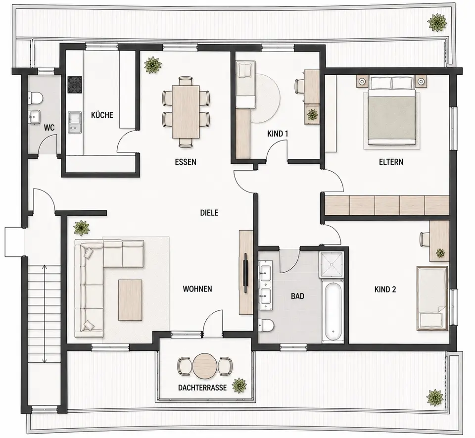 4 Zimmer Wohnung mit 114 m² in Erlangen – Bild 4
