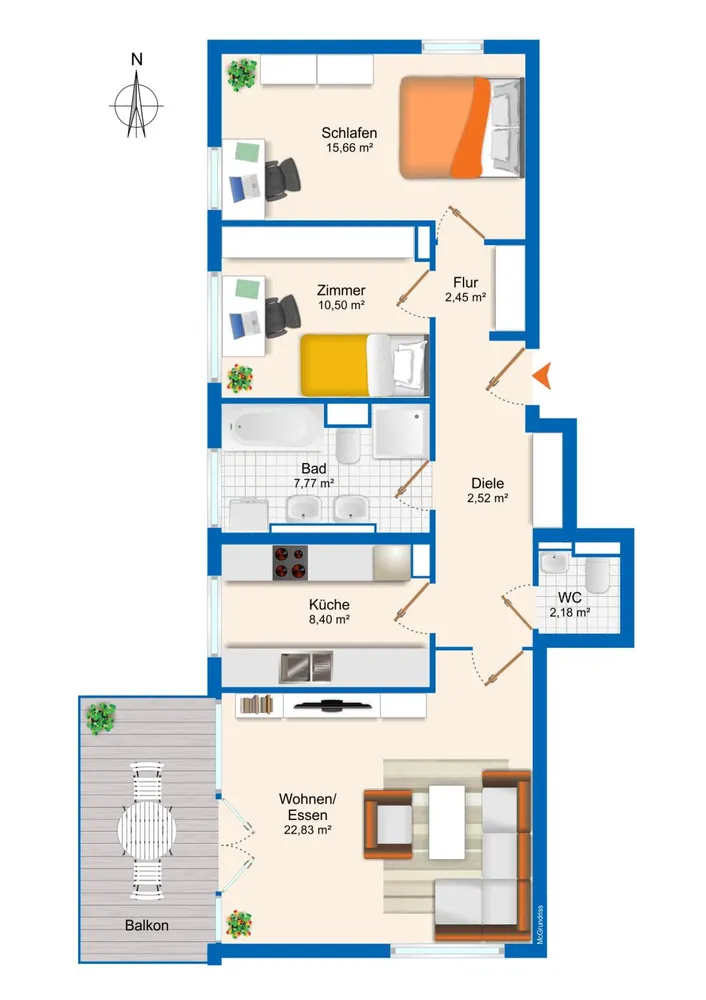 3 Zimmer Wohnung mit 82 m² in Kempten (Allgäu) – Bild 11