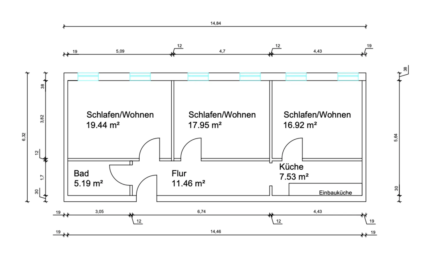1 Zimmer Wohnung mit 18 m² in Siegen – Bild 5