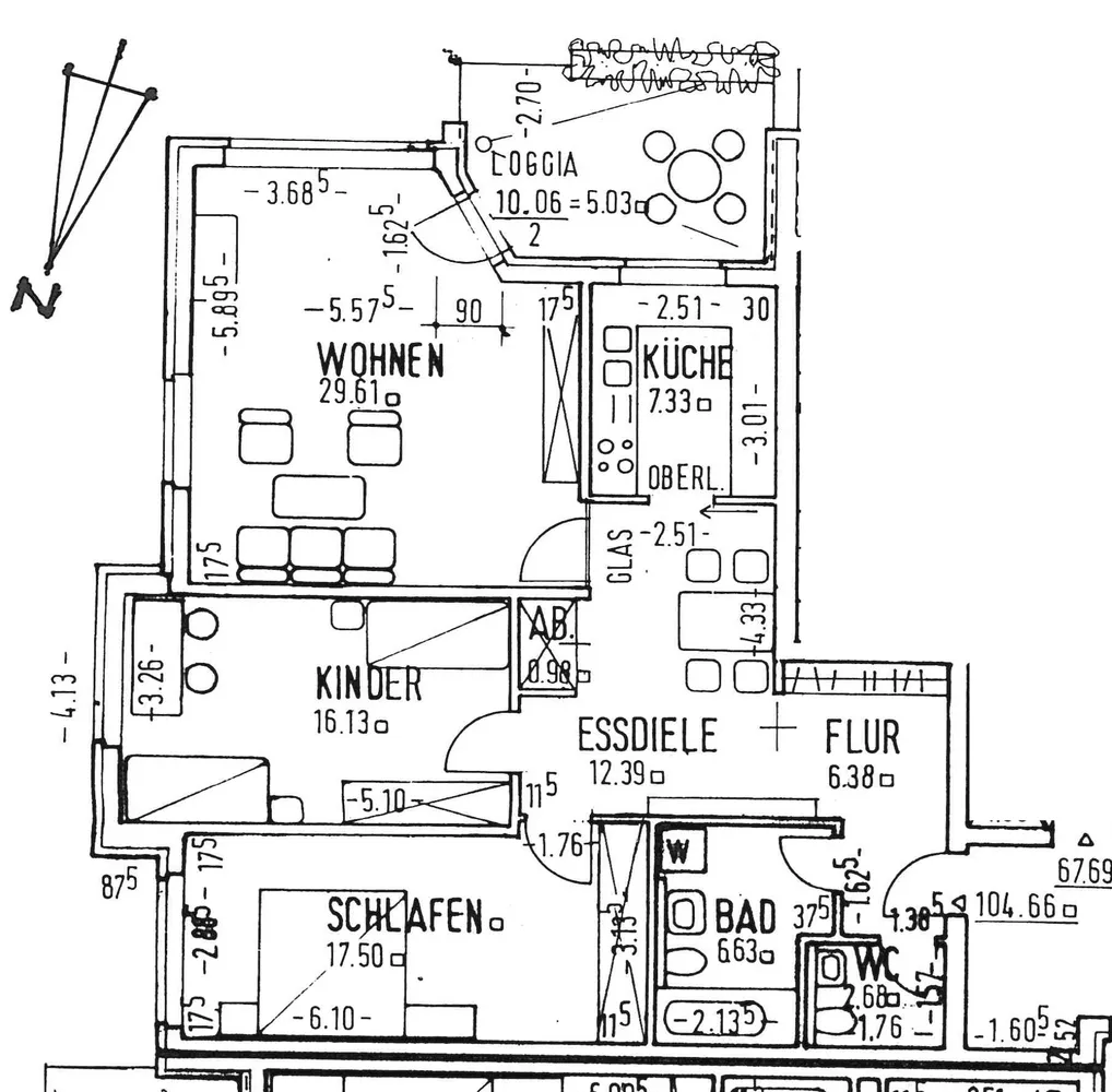 3 Zimmer Wohnung mit 105 m² in Hildesheim – Bild 3