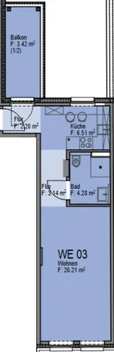 1 Zimmer Wohnung mit 35 m² in Hannover – Bild 5