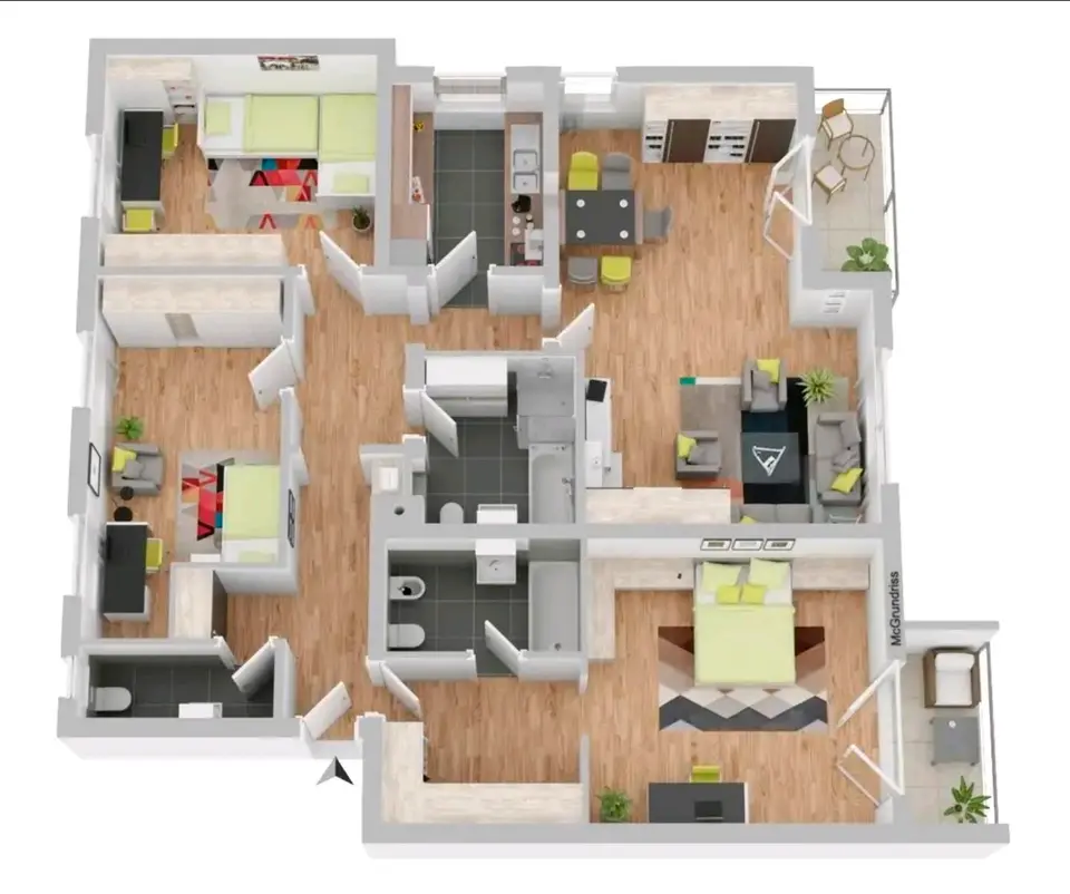 4 Zimmer Wohnung mit 125 m² in Augsburg – Bild 4