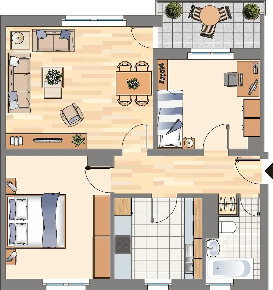 3 Zimmer Wohnung mit 66 m² in Dortmund – Bild 11