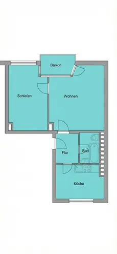 2 Zimmer Wohnung mit 48 m² in Kiel – Bild 5